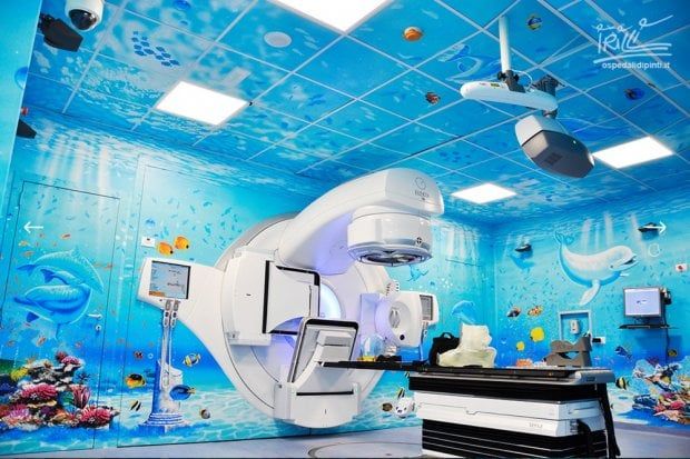 Radioterapia pediatrica: il bunker diventa un acquario