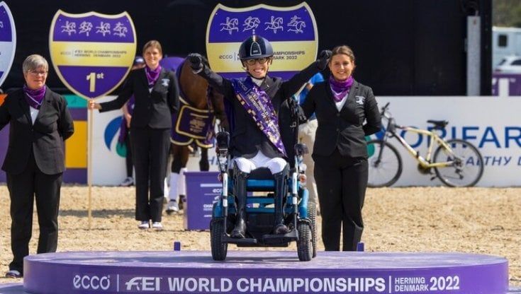 Equitazione, Mondiali paralimpici: la Morganti vince l'oro