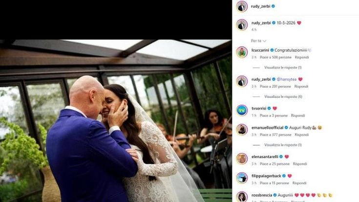Rudy Zerbi si è sposato con Grace Raccah. Nozze riservate per la coppia alle porte di Roma