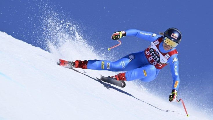 Ledecka vola nella libera di Crans Montana, Sofia Goggia 12esima