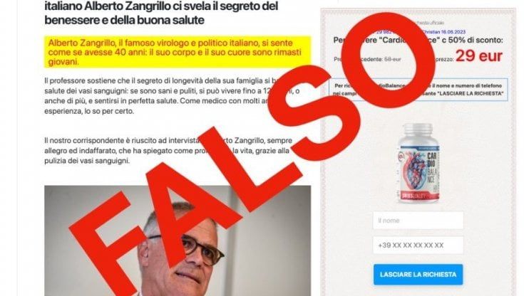 Alberto Zangrillo e quella finta pubblicità online con la sua foto per l'elisir di lunga vita. La denuncia del primario: "E' tutto falso"