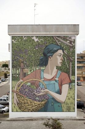Lecce, i murales abbelliscono le palazzine della 167