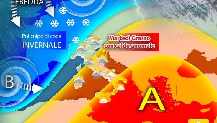 Meteo, Carnevale con costume (da mare): ma è in arrivo il colpo di coda invernale