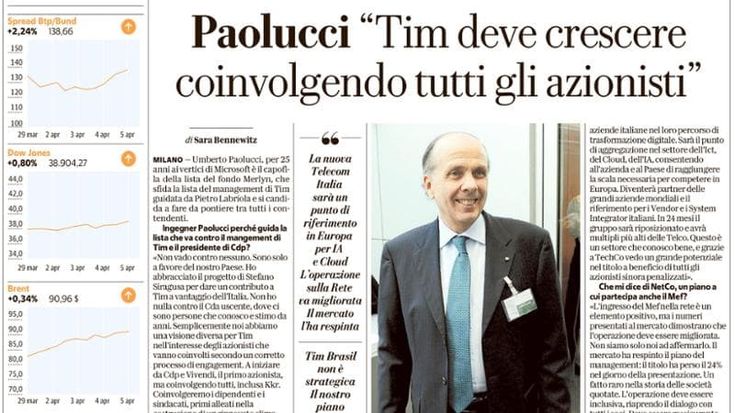 Tim segnala Merlyn alla Consob “Dichiarazioni non veritiere e fuorvianti”