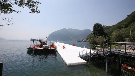 Il miracolo di Christo sul lago d'Iseo, il ponte d'artista fa il tutto esaurito