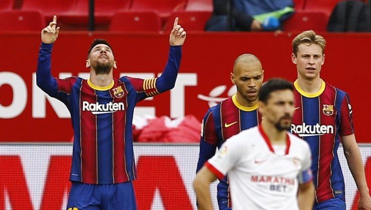 Liga, Messi trascina il Barcellona: 2-0 al Siviglia