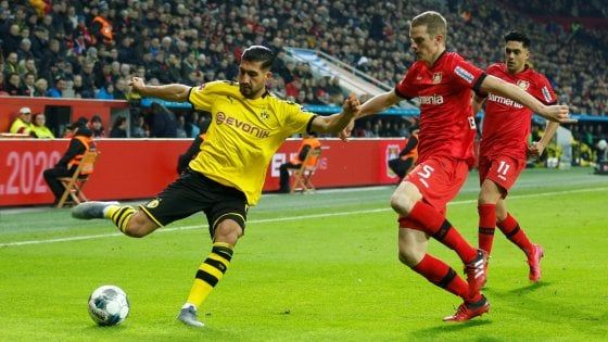 Bundesliga: Emre Can non basta al Dortmund, il Bayer vince e si avvicina