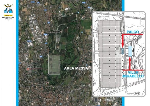 Papa Francesco a Milano, messa di popolo al Parco di Monza: la mappa