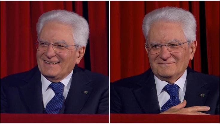 Il Sanremo di Mattarella: canta l'inno poi commozione e risate con Benigni: "Presidente la Costituzione è sua sorella!"