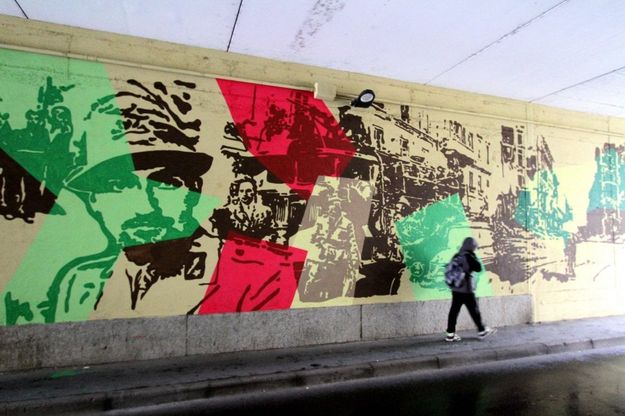 Milano, spunta il murale di Orticanoodles omaggio agli alpini