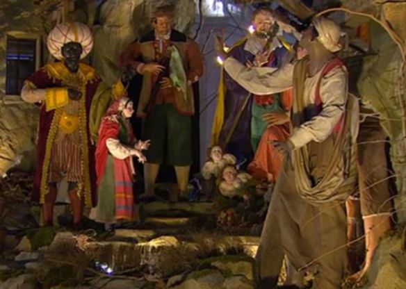 Un presepe napoletano nella Basilica di Assisi