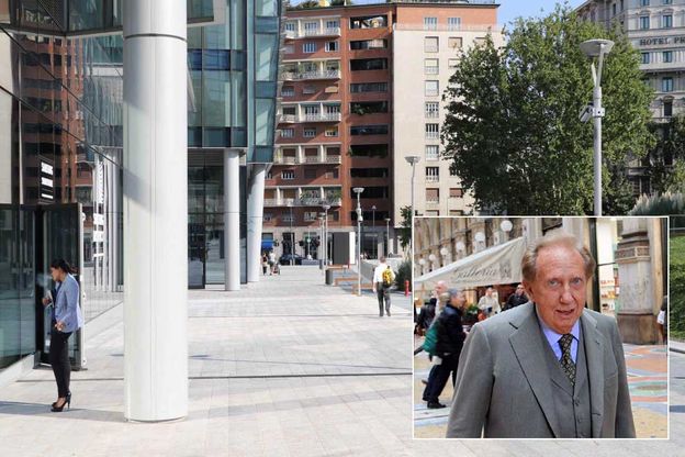 Una via Mike Bongiorno tra i grattacieli di Milano 
