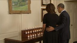 Il silenzio di Michelle e Obama per le vittime di Newtown