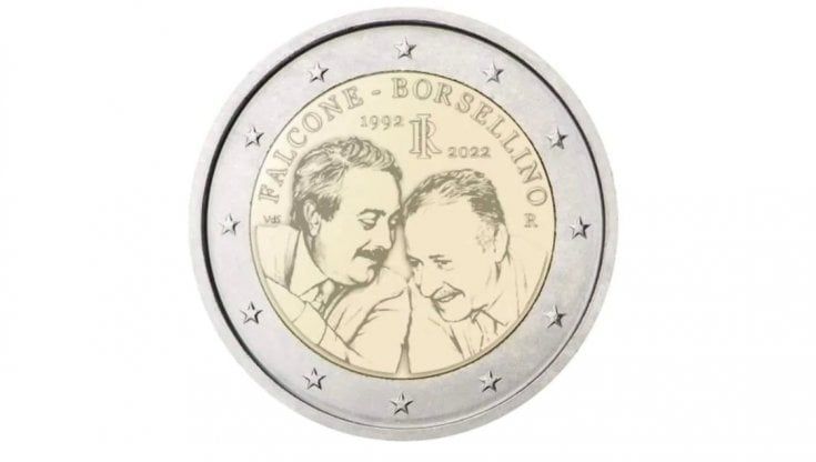 Nelle monete da 2 euro l'omaggio a Giovanni Falcone e Paolo Borsellino