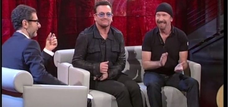 U2, Bono e The Edge ospiti a 'Che tempo che fa'