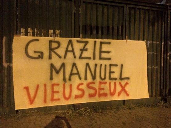 Fiorentina, striscioni per Pasqual: "Grazie Manuel"
