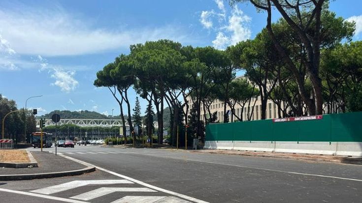 I cantieri della metro C cancellano i parcheggi attorno allo stadio Olimpico