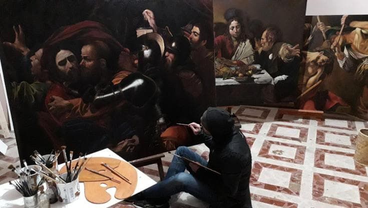 L’artista bagherese che ha riprodotto Caravaggio al Metropolitan di New York