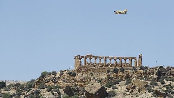 Mega-incendio ad Agrigento