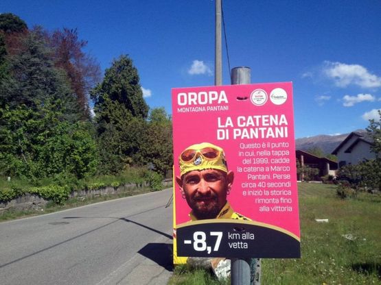 Giro d'Italia, a Oropa sulla salita di Pantani le stazioni della "via pedalis"