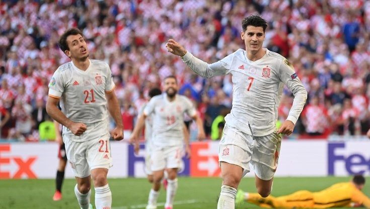 Europei, Croazia-Spagna 3-5: Furie rosse infinite vanno ai quarti, ai supplementari decide Morata