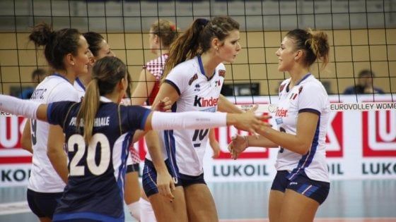 Volley, Europei: le azzurre centrano subito i quarti, Croazia battuta al tie break