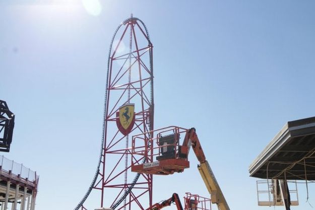 Ferrari Land, le prime foto del Barnum di Maranello in Spagna