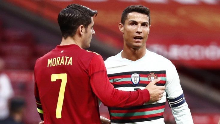 Amichevoli, Spagna-Portogallo 0-0: Morata fermato dalla traversa