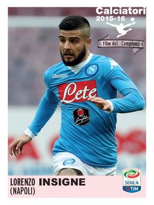 Insigne e gli azzurri nelle figurine speciali Panini di Primavera