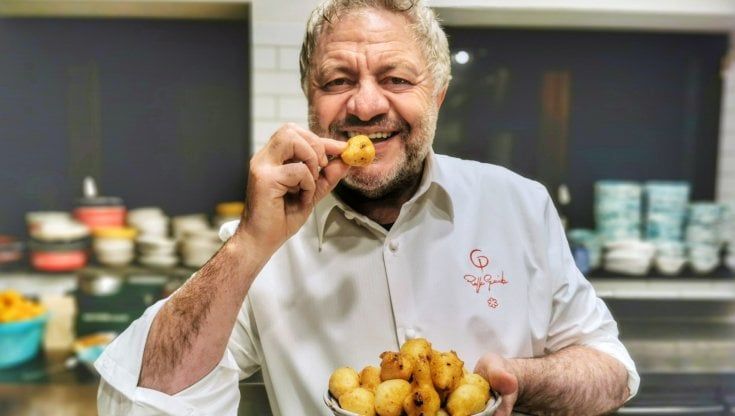 Le ricette di Peppe Guida: zeppole con cavolfiore
