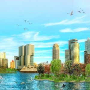 Nel primo parco galleggiante i rifiuti plastici diventano giardini