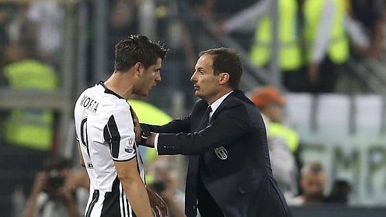 Juventus, Allegri: "Morata? Per crescere dovrebbe rimanere. Difficile migliorare questa squadra"