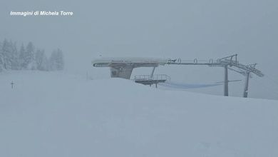 Belluno, abbondante nevicata a Cima Fertazza: il manto bianco è di 30 cm