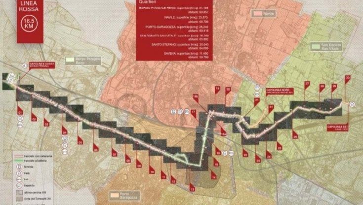 Tram a Bologna, passo avanti sulla linea rossa