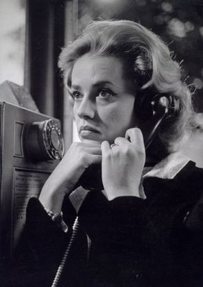 Jeanne Moreau in bianco e nero nell'Ascensore di Malle