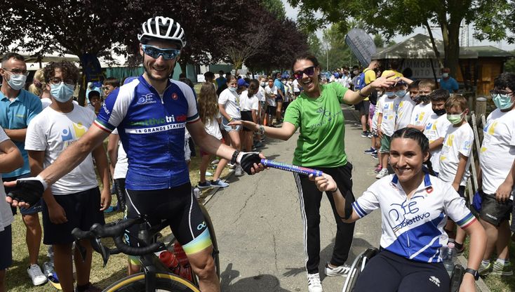 Obiettivo Tricolore: tappa a Parma della staffetta ideata da Zanardi 