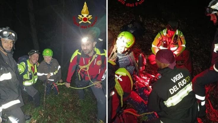 Ritrovata donna dispersa nel bosco in Sila: appena salvata ha ringraziato uno a uno i soccorritori