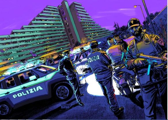 I disegnatori campani illustrano il calendario della polizia