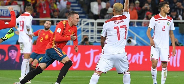 Spagna-Marocco 2-2, Aspas firma la rimonta e regala il primato alle Furie Rosse