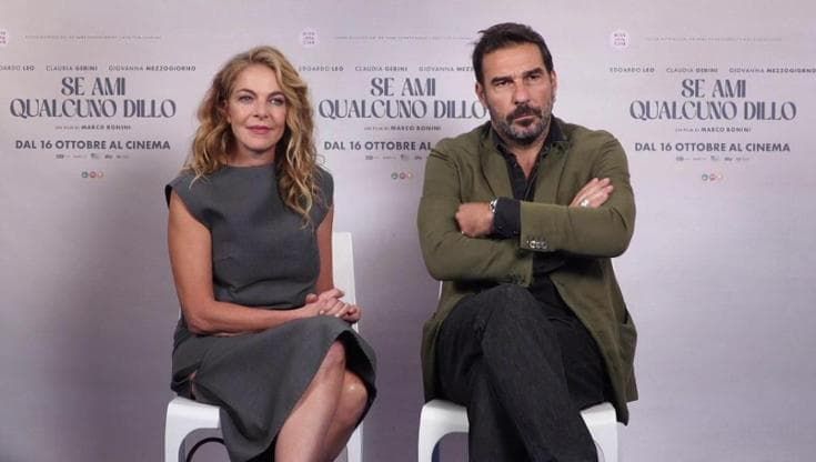 Claudia Gerini e Edoardo Leo: "Un film sul nuovo maschio che piange, abbraccia e ama"