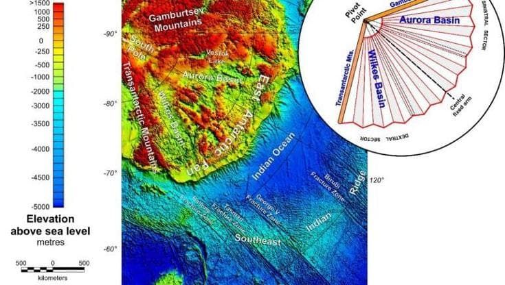 Antartide, scoperta una struttura rocciosa a forma di ventaglio