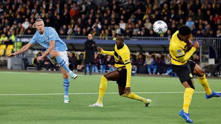 Haaland torna a segnare in Champions: tris del City allo Young Boys. Barcellona ok, colpo del Dortmund a Newcastle. Tonali in campo nella ripresa