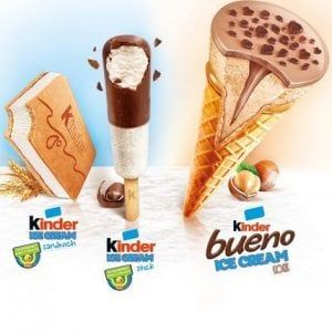 Ferrero e Unilever lanciano i gelati Kinder: in Italia dalla prossima estate