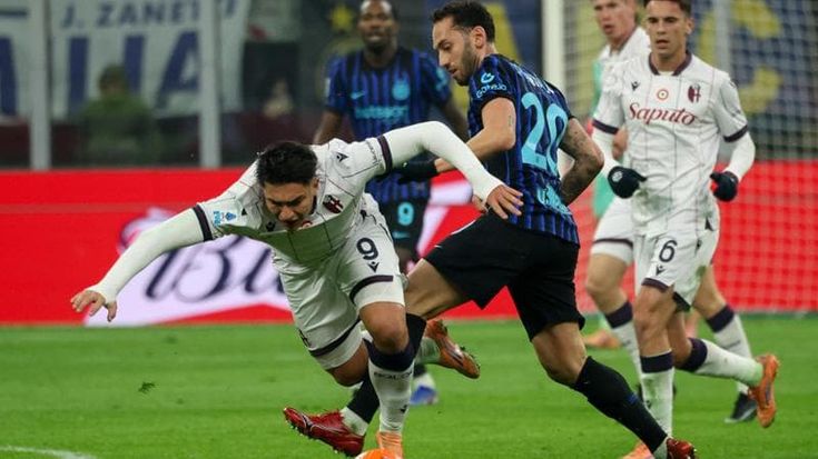 Il Bologna non si rialza e l’Inter balla da sola