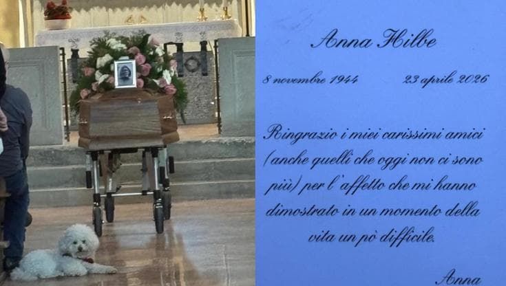 L’addio a Anna Hilbe con le sue parole: “Grazie per l’affetto in un momento della vita difficile”