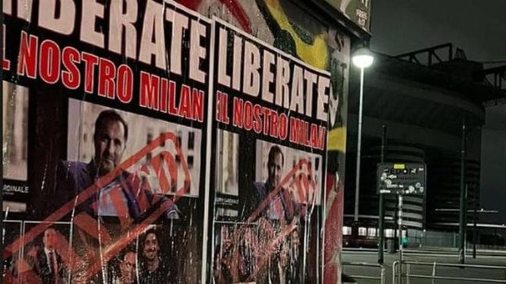La protesta degli ultrà rossoneri contro la dirigenza: “Liberate il nostro Milan”