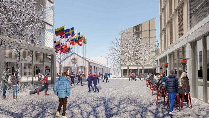 Un villaggio lunare per le Olimpiadi 2026