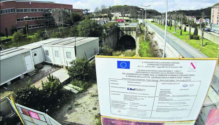 Monte Sant'Angelo  i cantieri del metrò riaprono dopo 4 anni