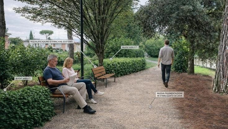 Più alberi e via l'asfalto, il parco del Galluzzo rinasce con un progetto da 1,5 milioni