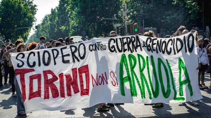 Pro Pal in corteo verso Leonardo: “In sciopero contro l’economia di guerra”